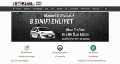 Desktop Screenshot of istiklalsurucukursu.com