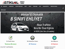 Tablet Screenshot of istiklalsurucukursu.com